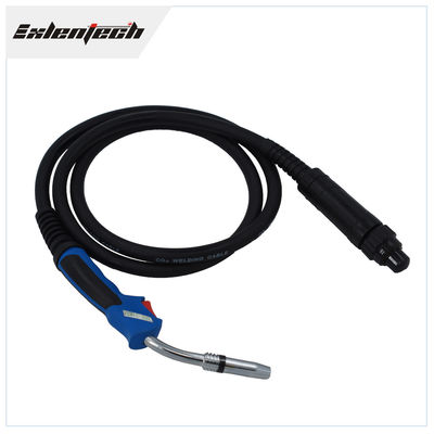 24KD গ্যাস কুলড Co2 মিগ ম্যাগ ওয়েল্ডিং টর্চ 3m 4m 5m ইউরো কানেক্টরের সাথে