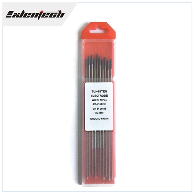 গ্রে WC20 TIG ওয়েল্ডিং টংস্টেন ইলেকট্রোড 2% Ce 3/32&quot;X 7&quot; 10Pcs